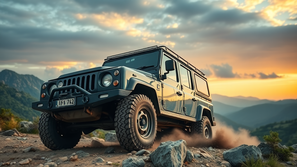 4x4 innovations: Rugged off-road 4x4 vehicle navigating rocky terrain with ease