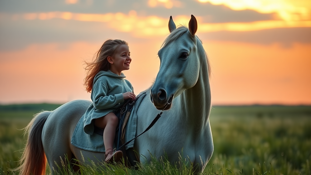 riding tips: Gentle rider communicating with attentive horse at sunrise