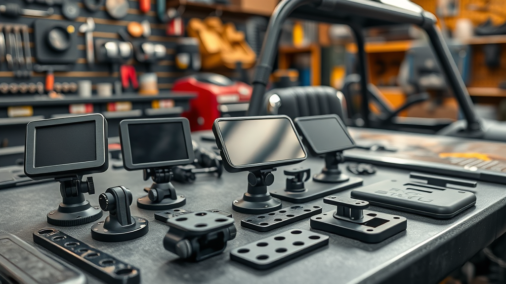 gps unit mounts accessories atv utv navigation rugged installation workshop detailed